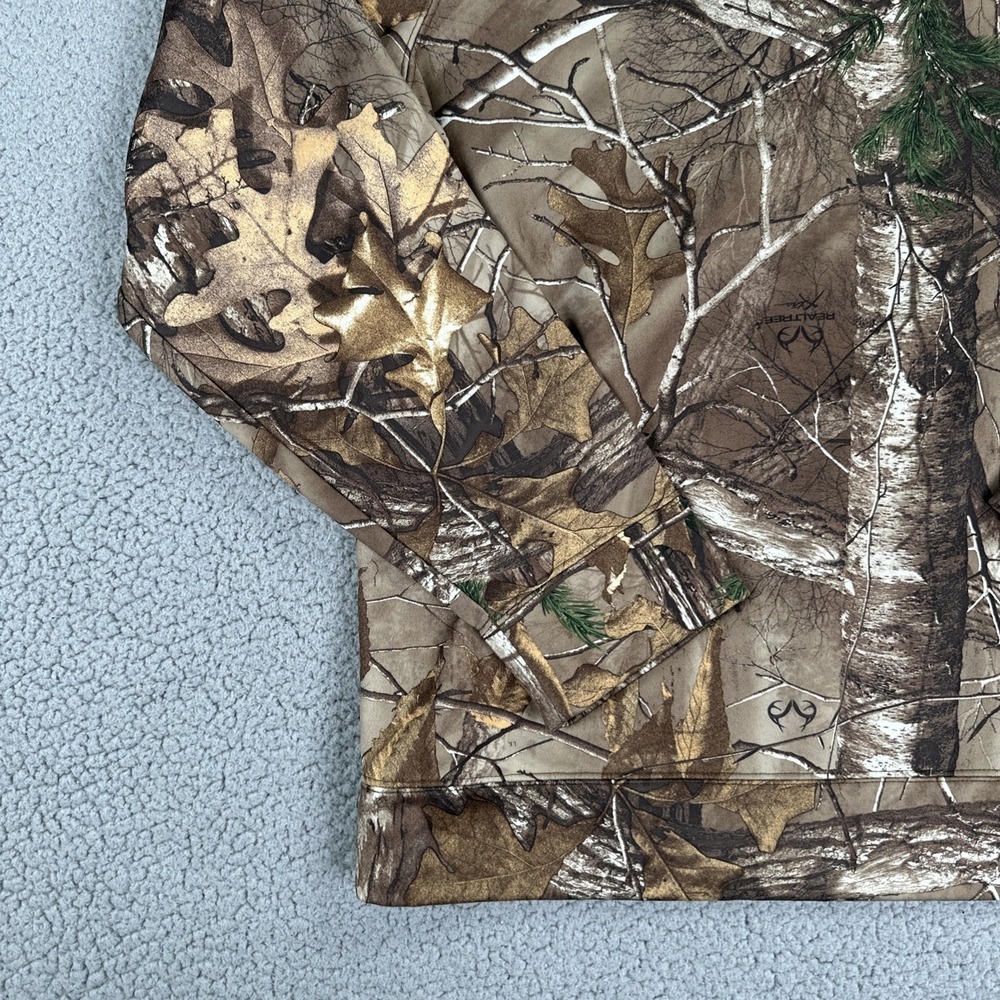 Under Armour Camo Scent Control Hoodie Men Medium Realtree Xtra Hunting Outdoors - Picture 13 of 14